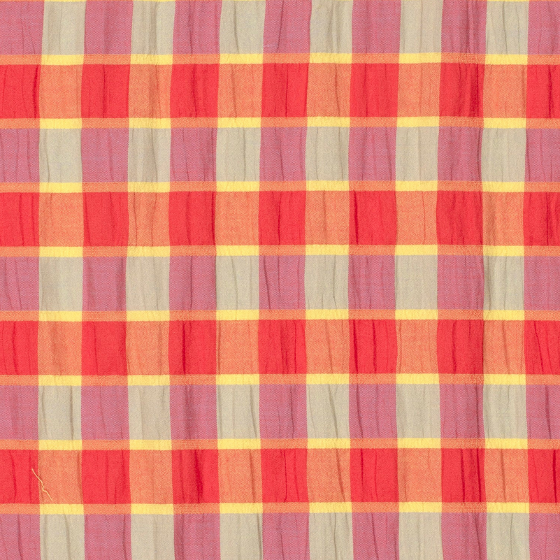 Spandex Bubble Check Red