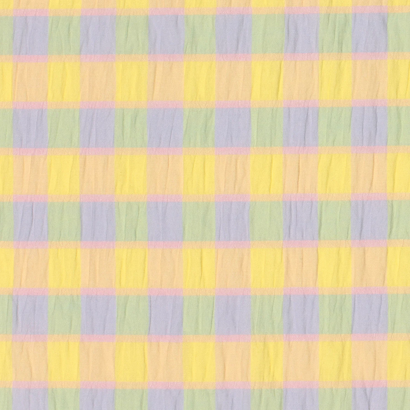 Spandex Bubble Check Yellow