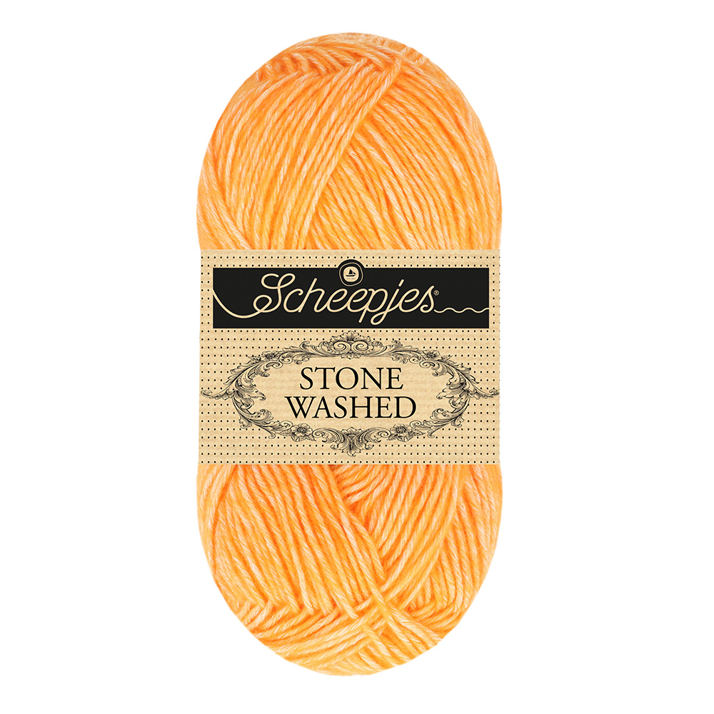 Scheepjes Stone Washed - 842 Orange Calcite