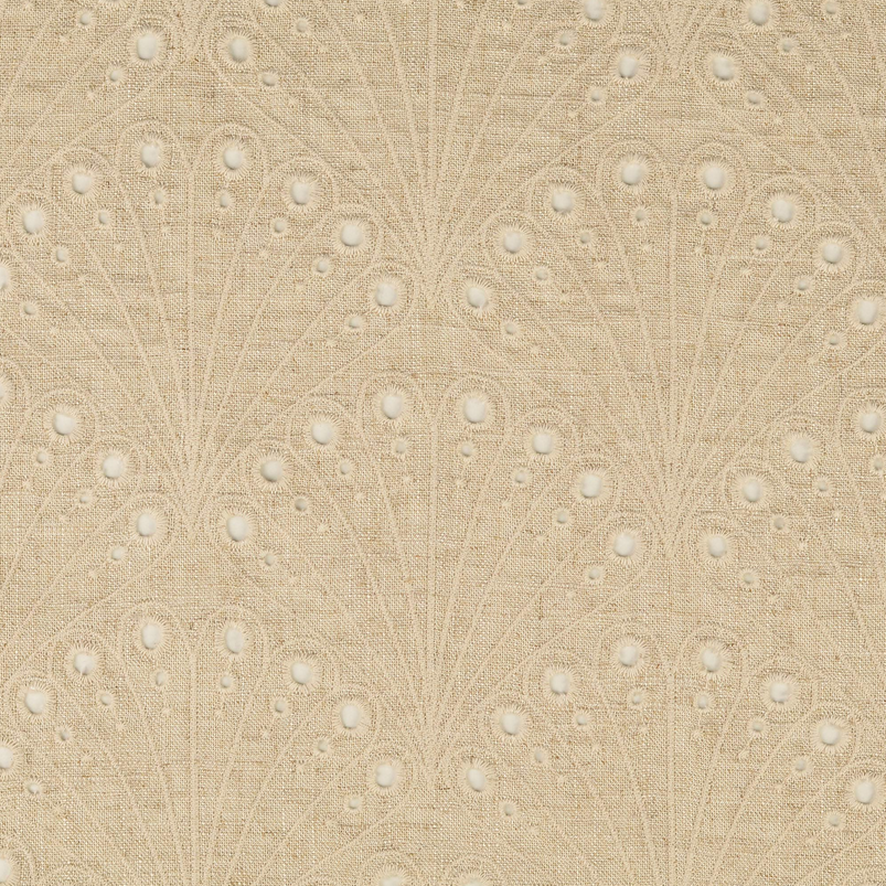 Visco/Lin Broderie Shells Naturel