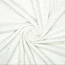 Double gauze Glitter Off White/Silver
