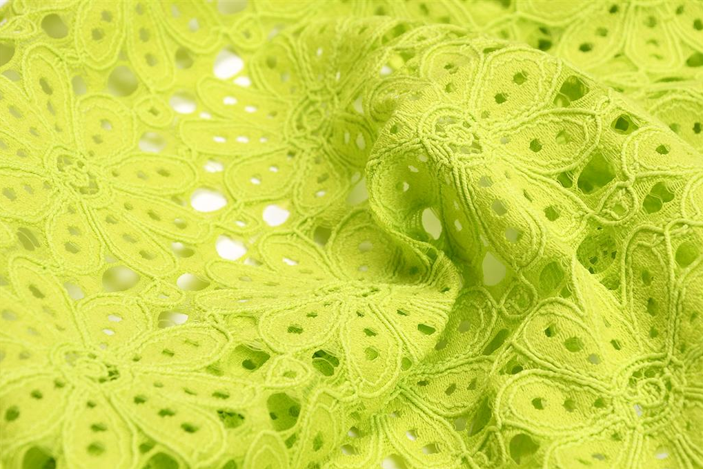Bloempjes Kant Lime