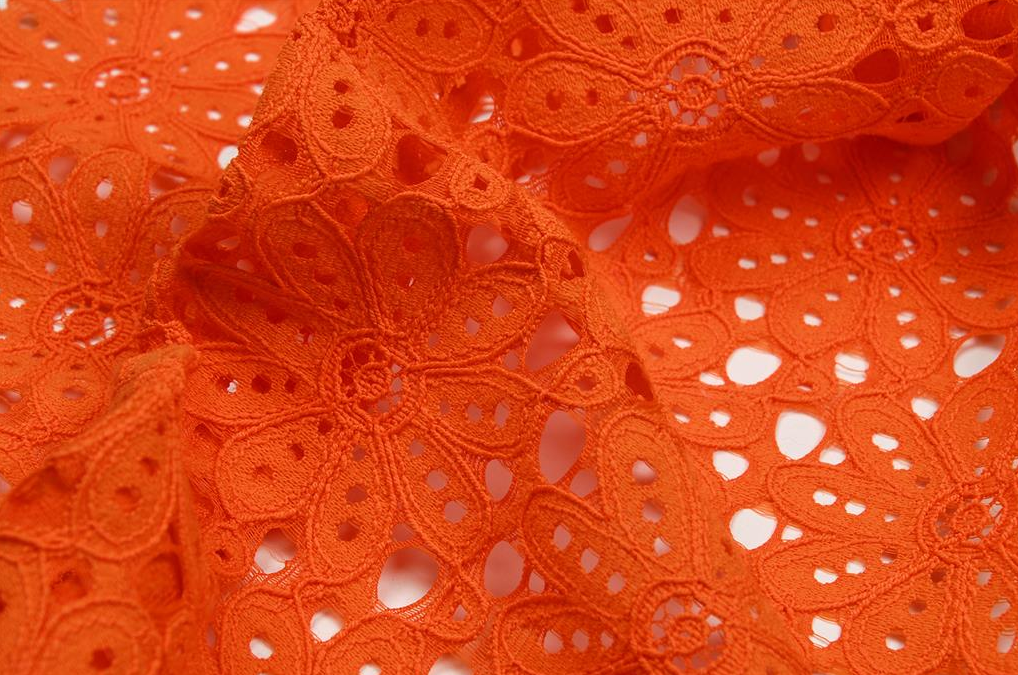 Bloempjes Kant Oranje