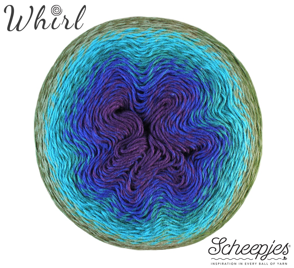 Scheepjes Whirl 1000m - 769 Blackberry Mint Chip