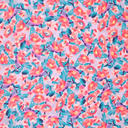 Stretch poplin Pink Flower on Lila