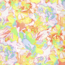 Viscose Glans Earth Flowers Yellow/Orange