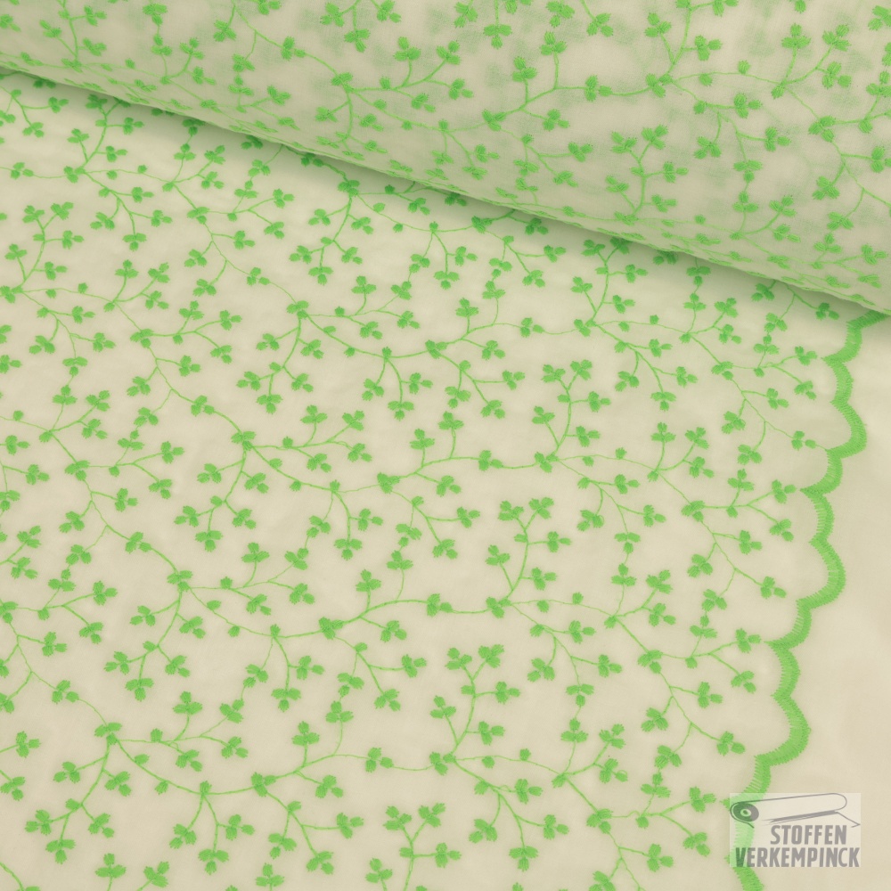 Broderie 2 Schulpranden Groen
