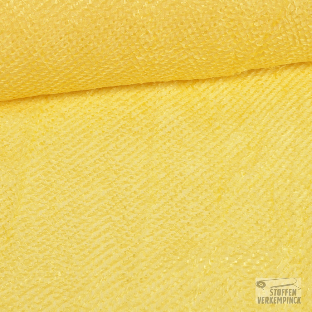 Viscose Hairy Chiffon Pastel Geel