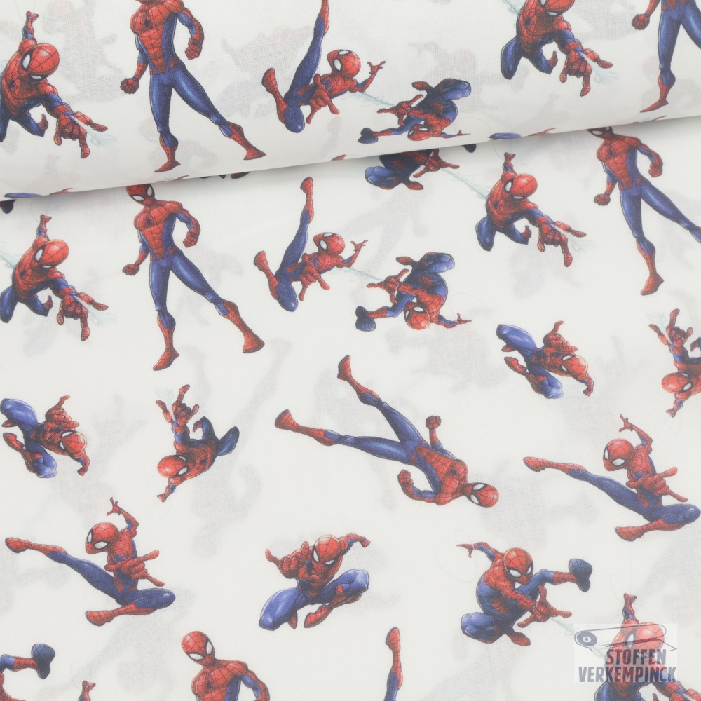Katoen Spiderman Wit