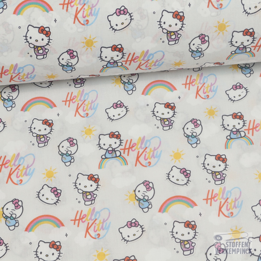 Katoen Hello Kitty Licht Grijs