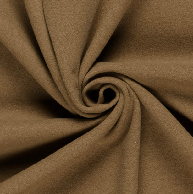Mantelstof Wooltouch Havanna
