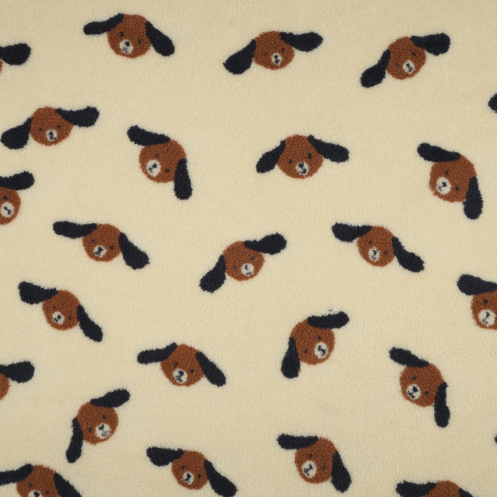 Teddy Pears Dogs Brown/Ecru
