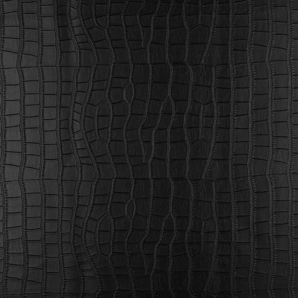 Faux Leather Structure Black