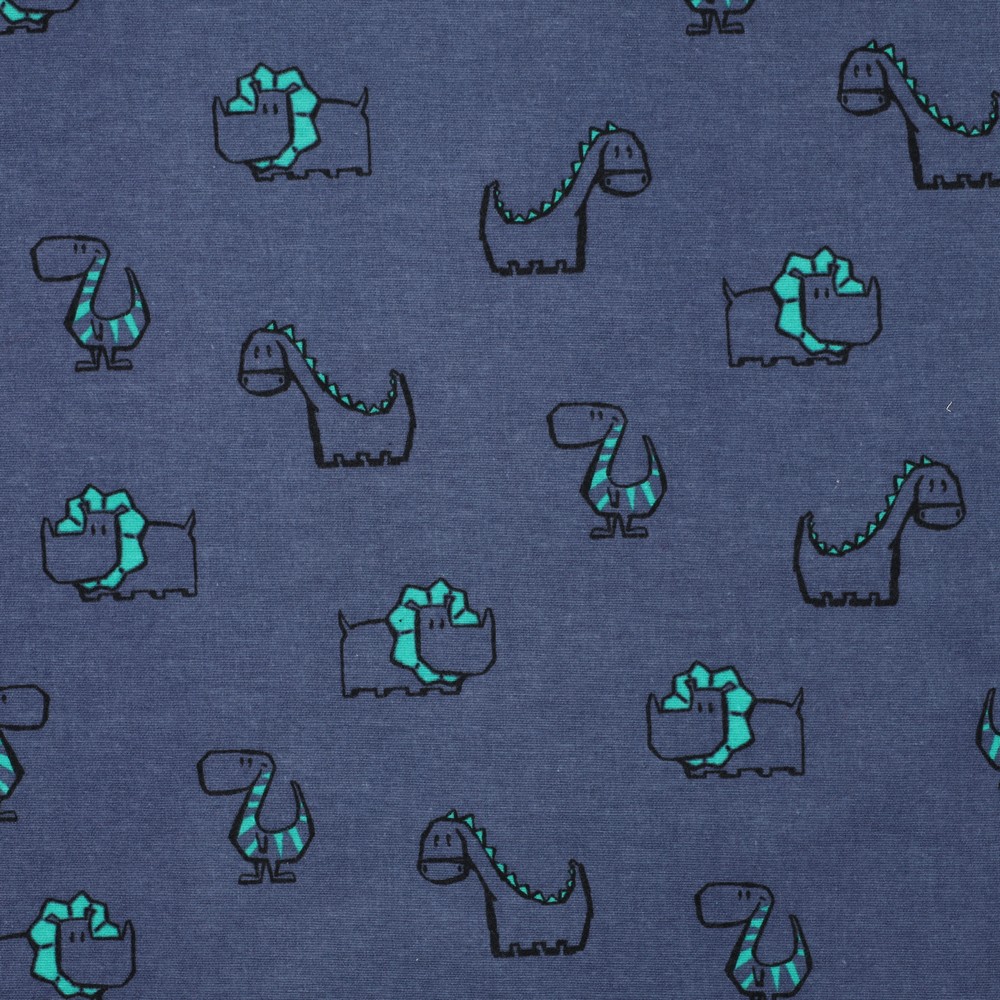 Flanel Dinos Jeansblue