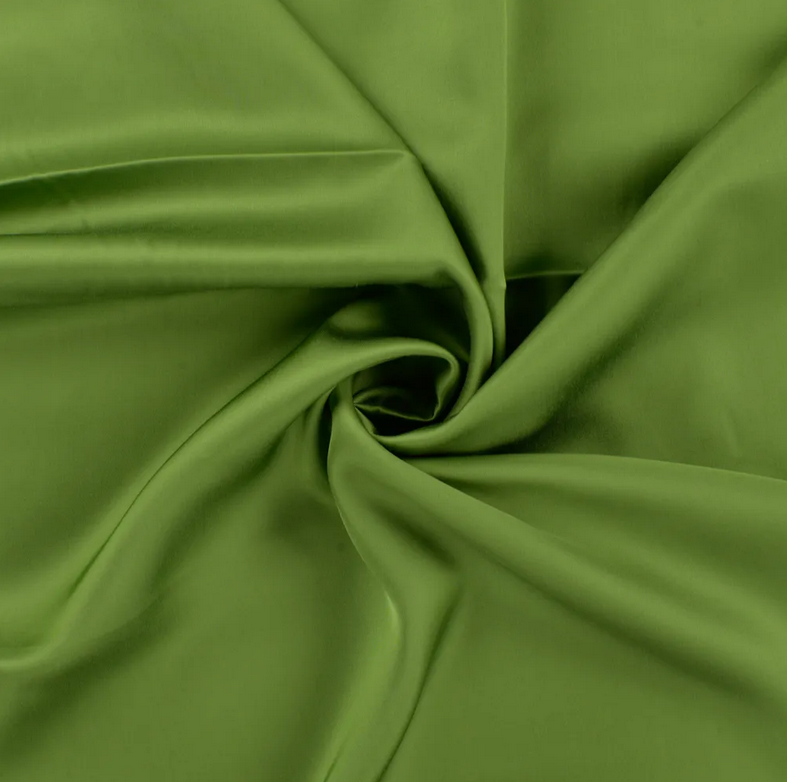 Viscose Satin Uni Green