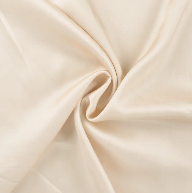 Viscose Satin Uni Ecru