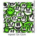 Jersey Digital Pulling Faces Fluo Green