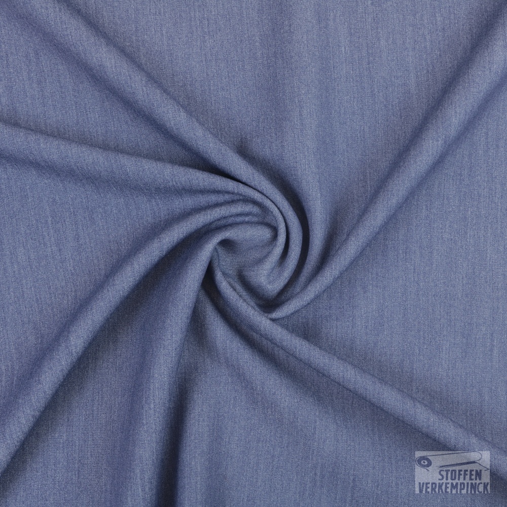 Bi-stretch Gabardine Jeansblauw