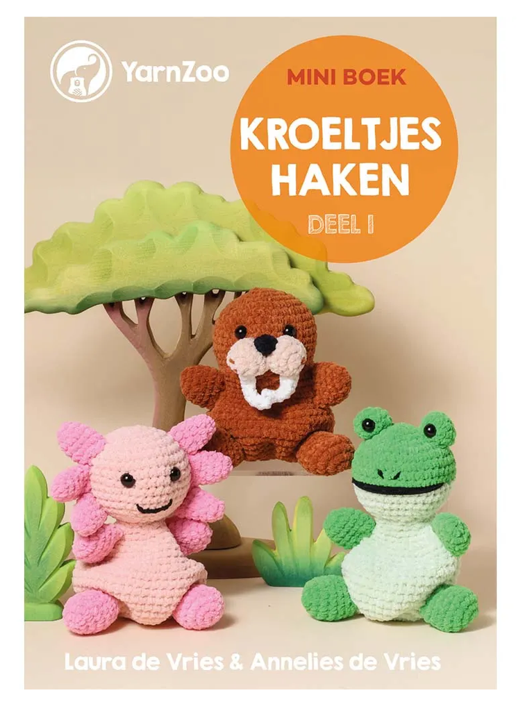 BOEK Mini Haakboek Kroeltjes Haken deel 1 - L.&A. de Vries