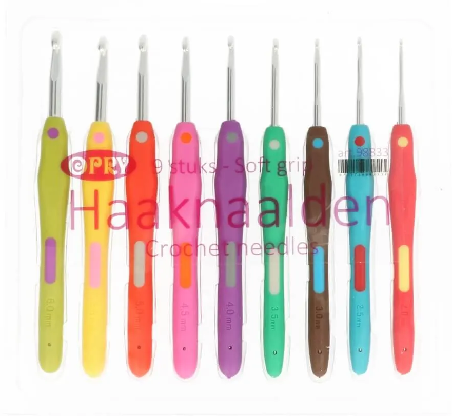 Opry Haaknaaldenset soft grip 2.00-6.00mm