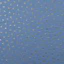 Double Gauze Foil Twigs Denimblue