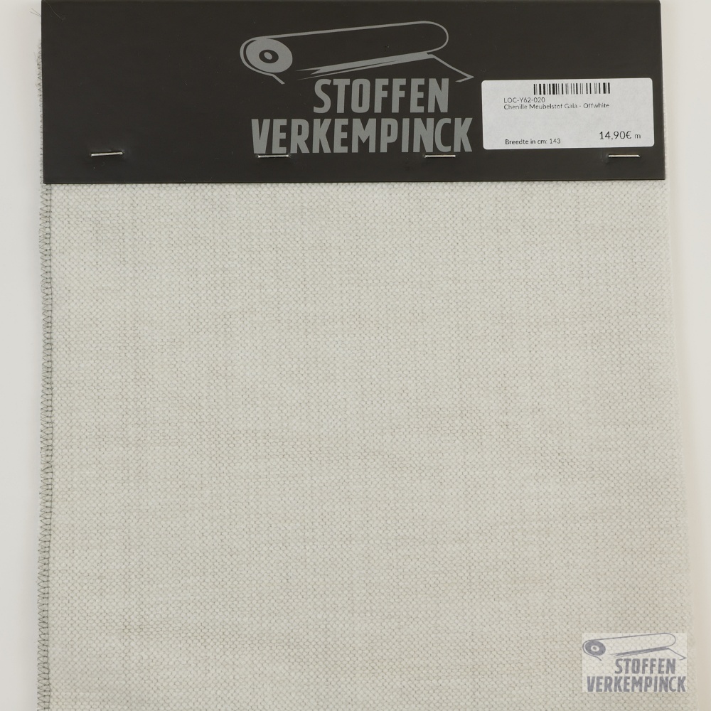 Chenille Meubelstof Gala - Offwhite