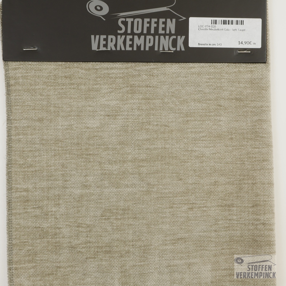 Chenille Meubelstof Gala - Soft Taupe