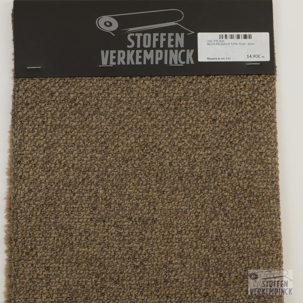 Bouclé Meubelstof Taffie Thule - Bruin