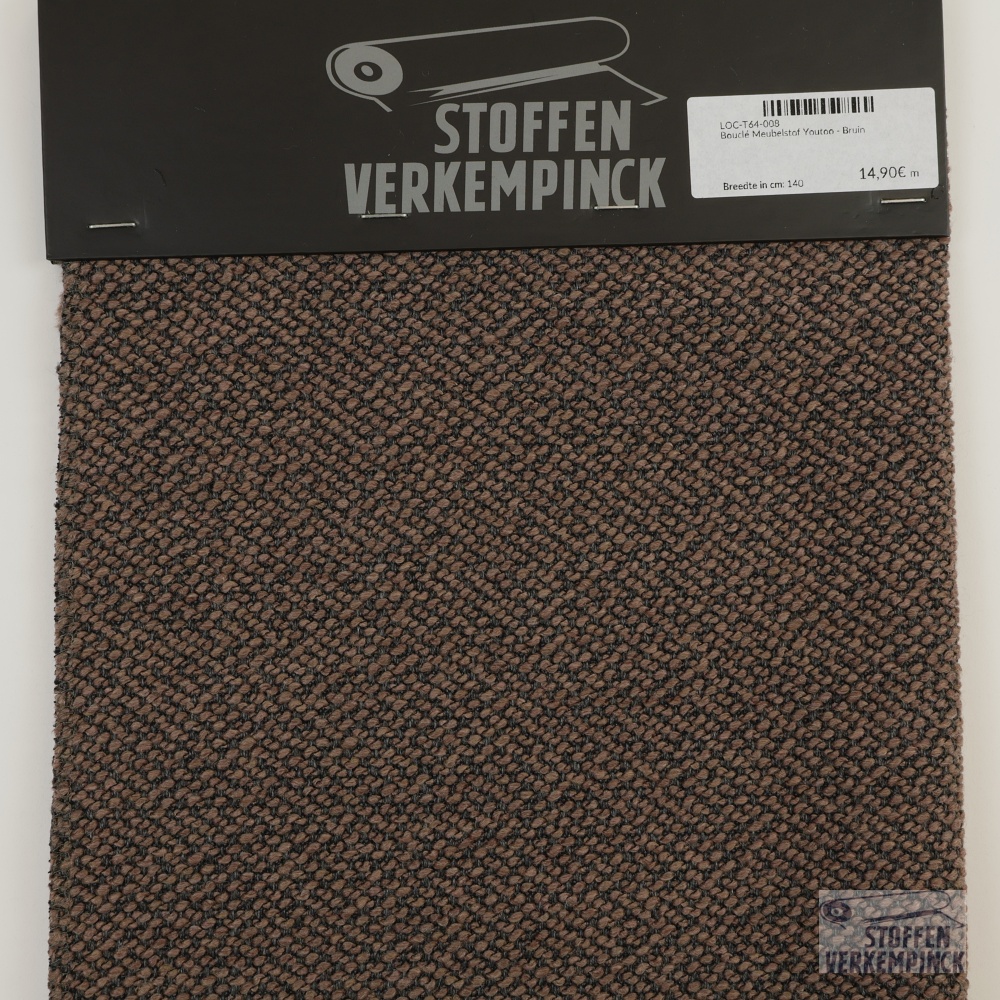 Bouclé Meubelstof Youtoo - Bruin