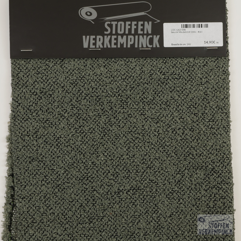 Bouclé Meubelstof Oblis - Kaki
