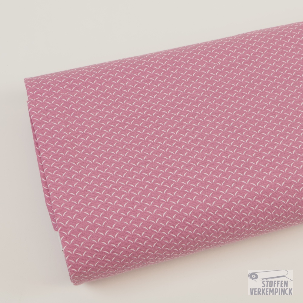 Jersey Print Vleugeltjes Rose/Wit