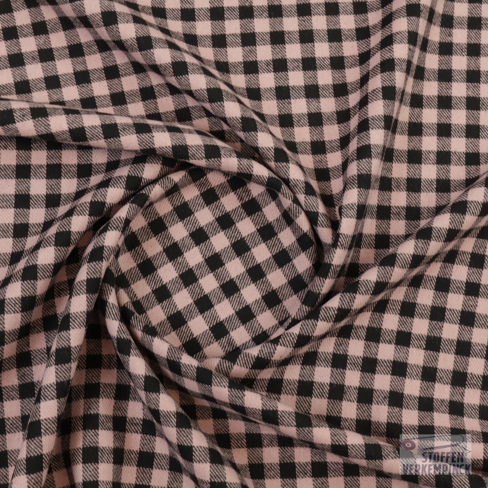 Flanelle Karo Zwart/Roze