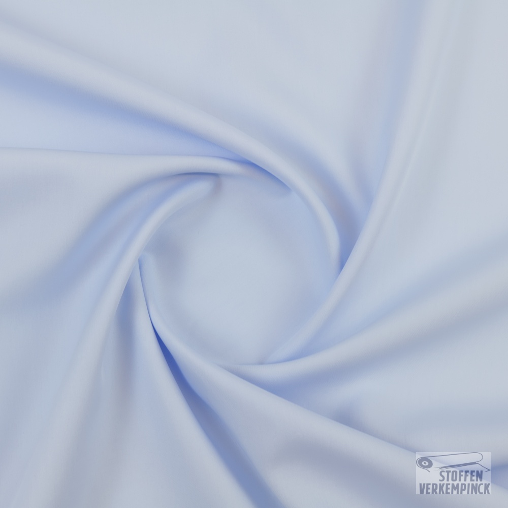 Popeline Uni Licht Blauw