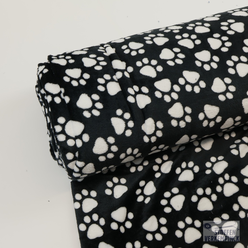 Wellness Fleece Poten Zwart/Wit