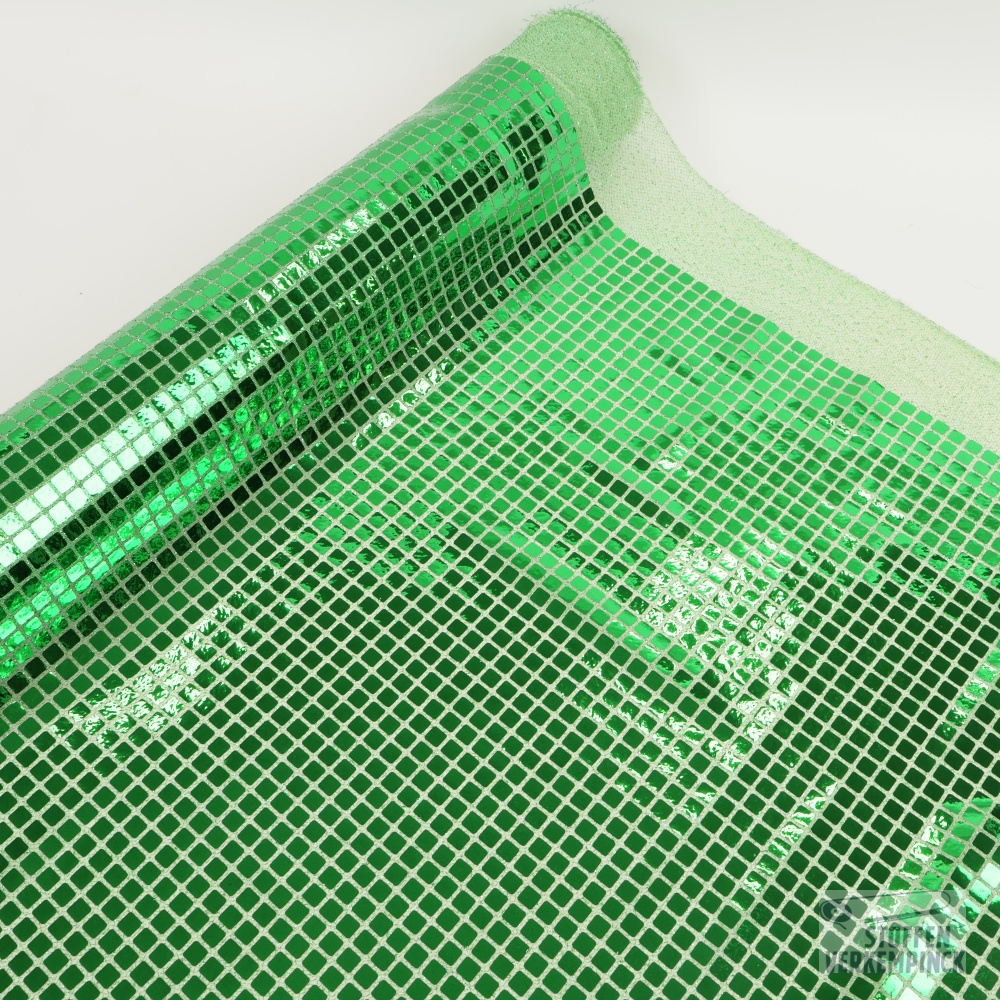 Paillettenstof Vierkant Groen