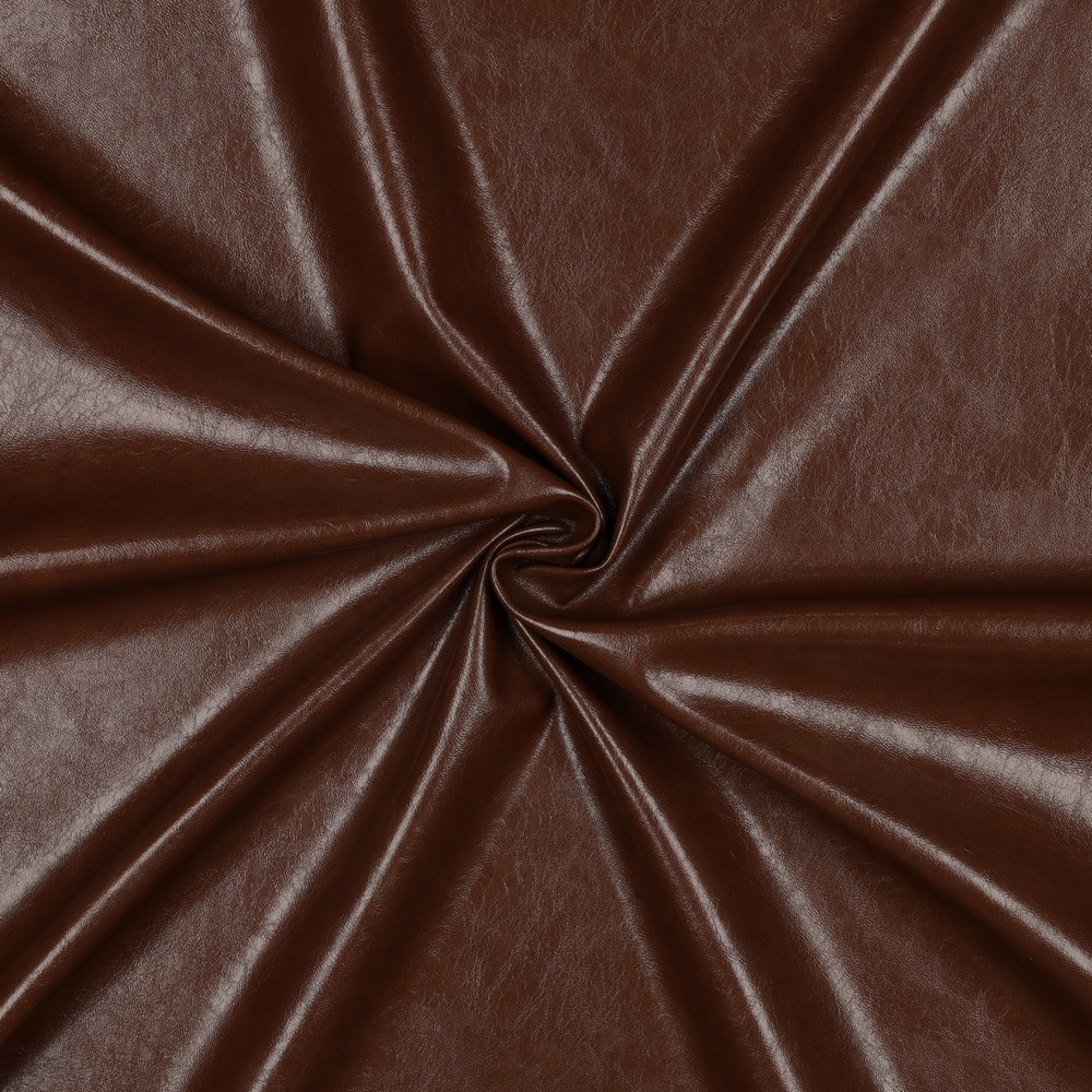 Stretch Imitatieleer Shiny Brown