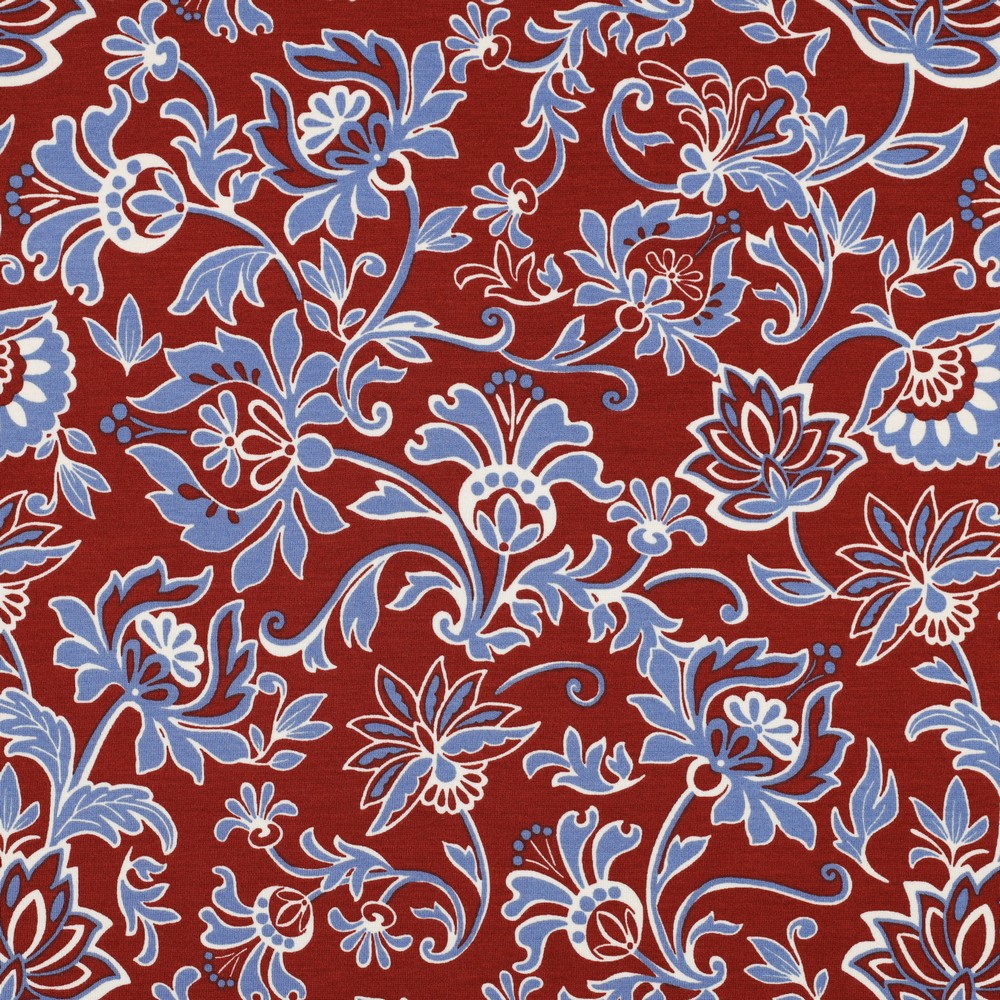 Punta di Roma Paisley Flowers Bordeaux