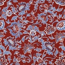 Punta di Roma Paisley Flowers Bordeaux