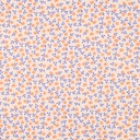 Poplin Bio Flowers Peach