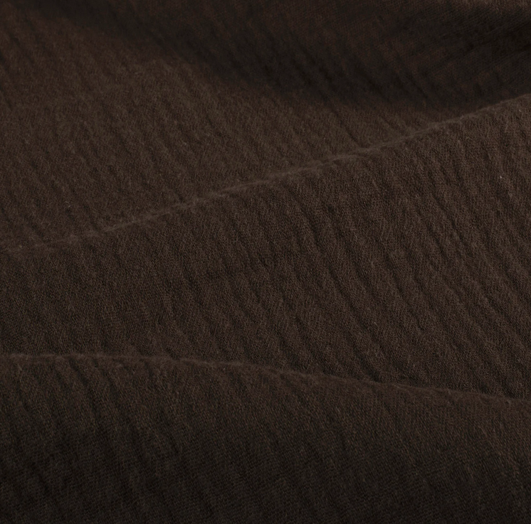 Double Gauze Donkerbruin