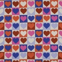 Fine Popeline Hearts Off White