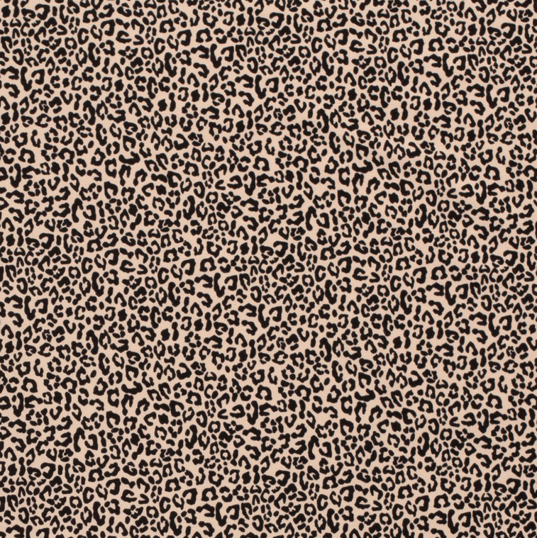 Jersey Katoen Panter Beige
