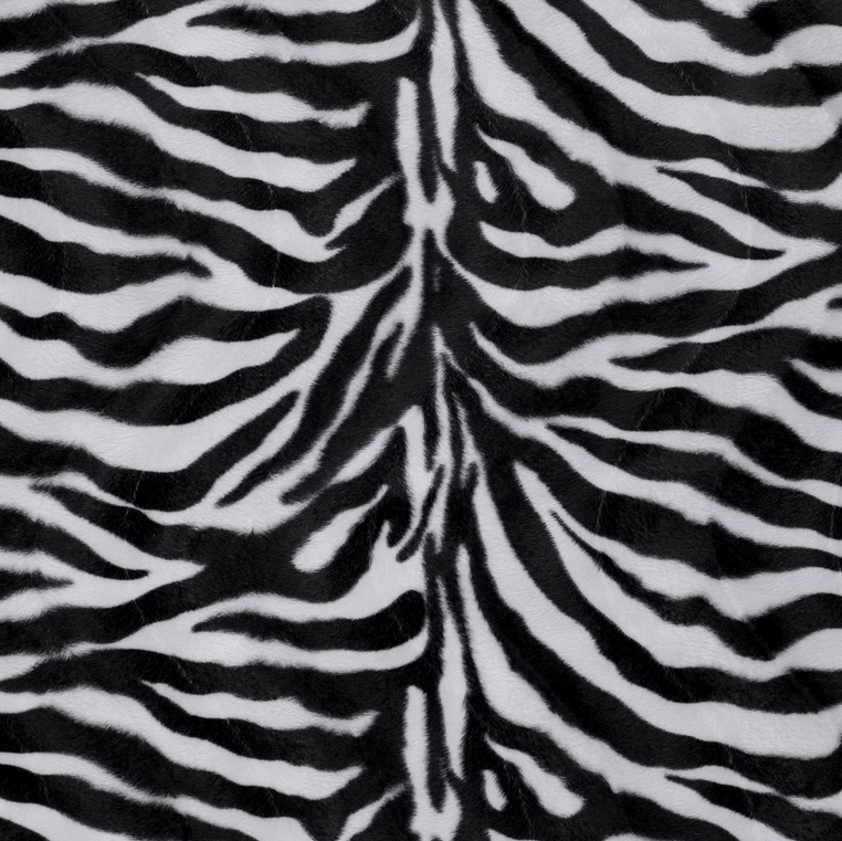 Velboa Zebra Wit