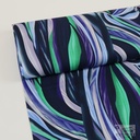 Jersey Viscose Digital Flames Blue/Green