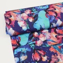 Jersey Viscose Digital Floral Blue/Red