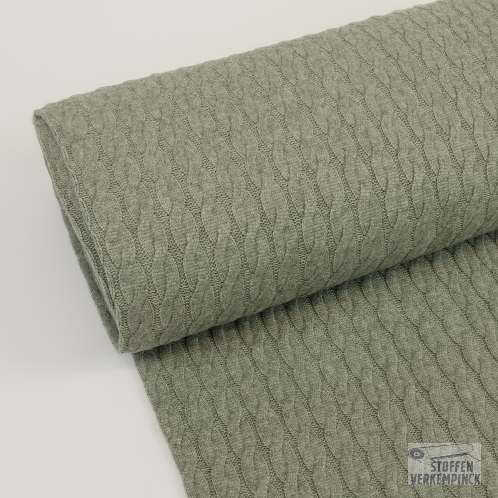 Jersey Nordic Cable Light Khaki