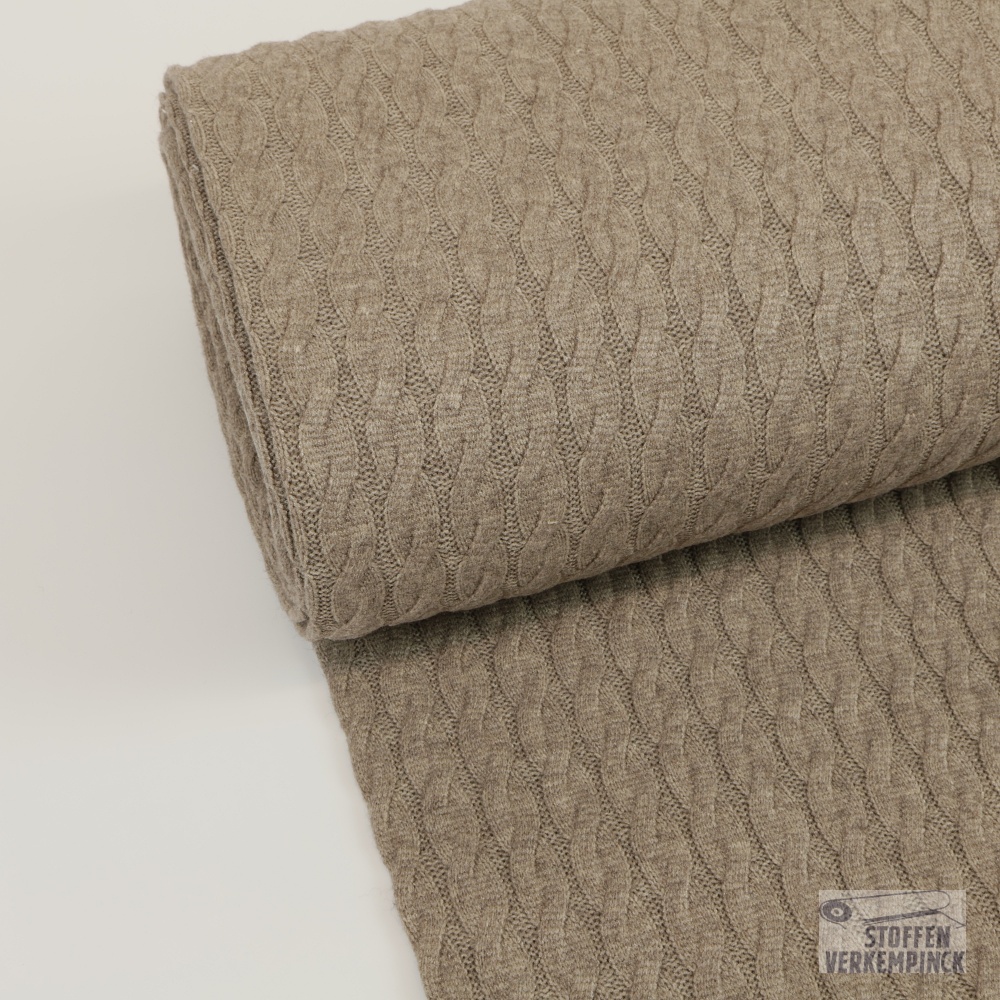 Jersey Nordic Cable Taupe