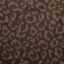 Viscose/Polye. Jacquard Leopard Black/Brown