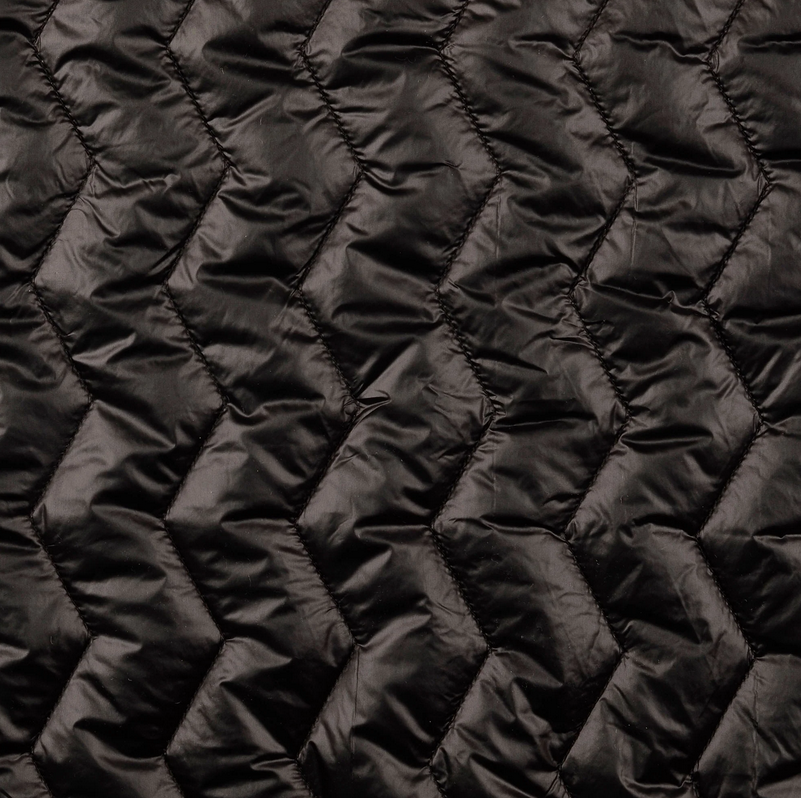 Matelassé Zigzagpatroon Black