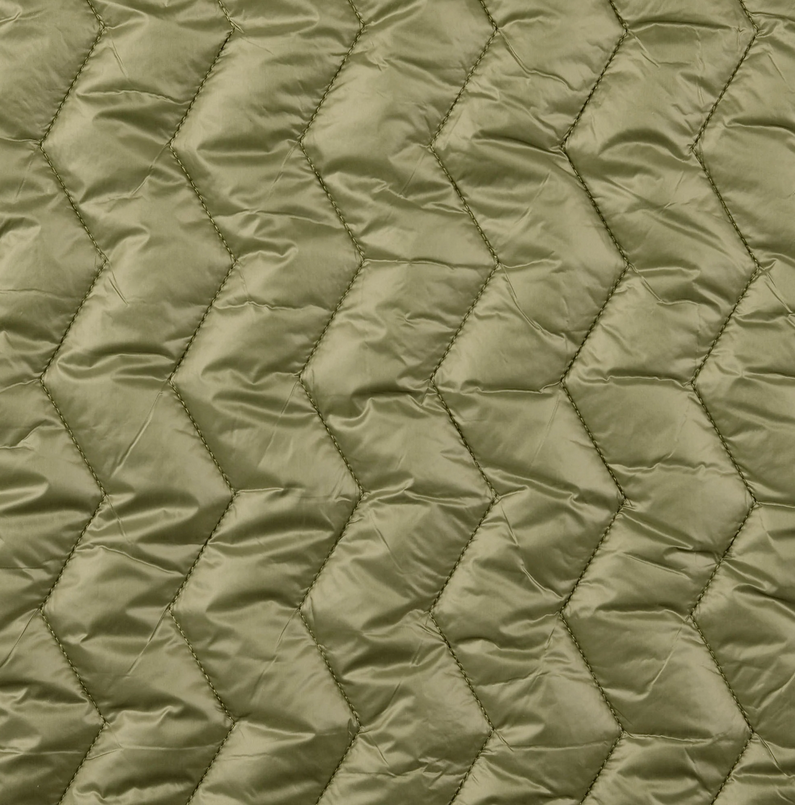 Matelassé Zigzagpatroon Olive